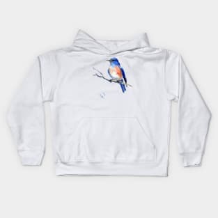 Blue bird Kids Hoodie